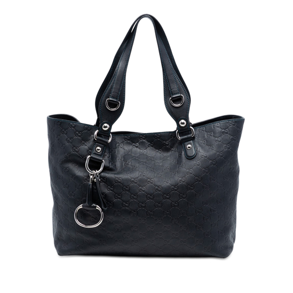 Pre-Loved Gucci Medium Guccissima Icon Bit Tote